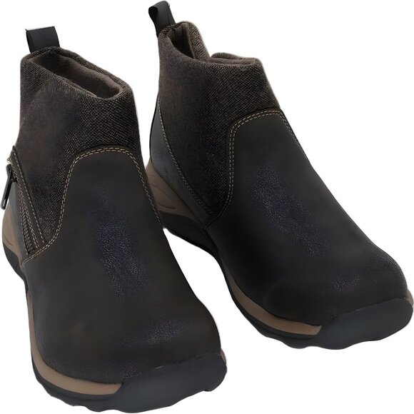 Eastland Betty Ankle Bootie Brown Women's Zip Comfort Boots US 10M - Picture 1 of 6